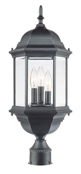 Acclaim Lighting 5187BK Three Light Post Mount, Matte Black