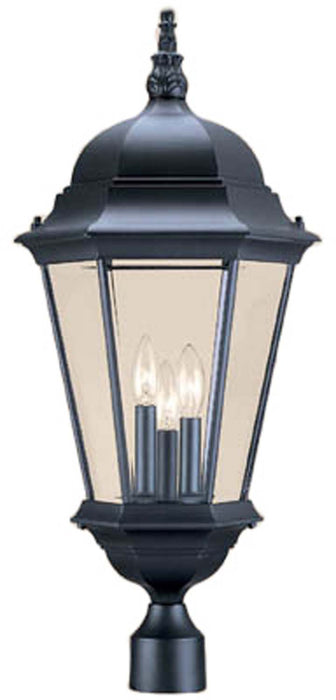 Acclaim Lighting 5208BK Three Light Post Mount, Matte Black