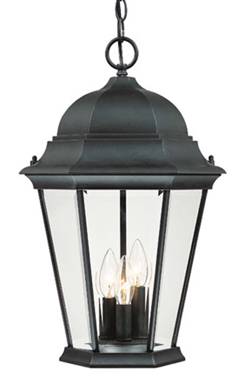 Acclaim Lighting 5226BK Three Light Hanging Lantern, Matte Black