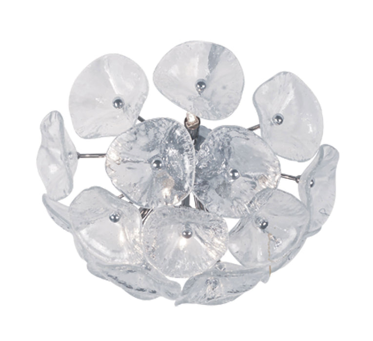 ET2 E22092-28 Eight Light Flush/Wall Mount, Polished Chrome