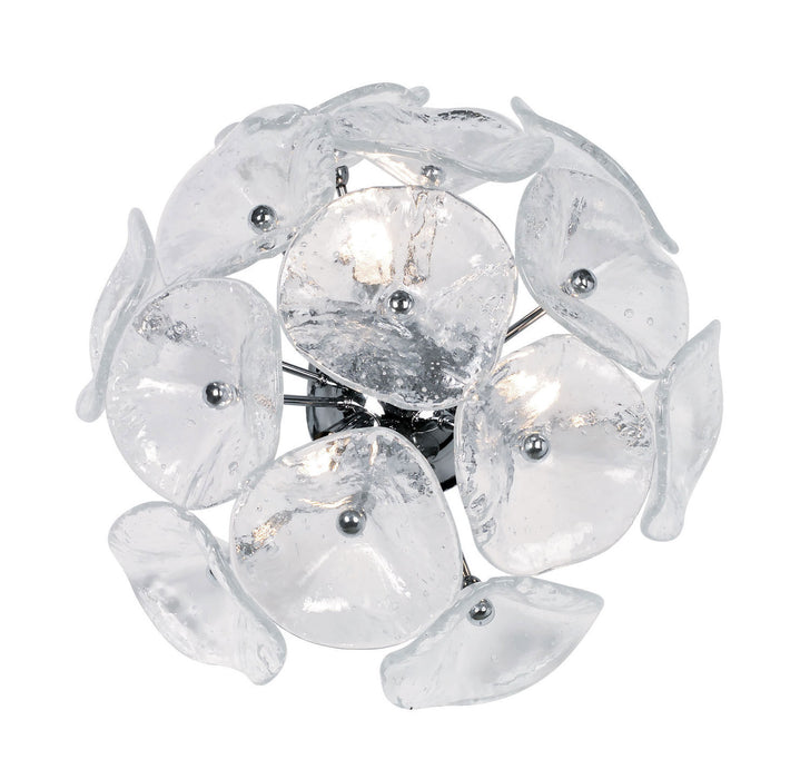 ET2 E22091-28 Three Light Flush/Wall Mount, Polished Chrome