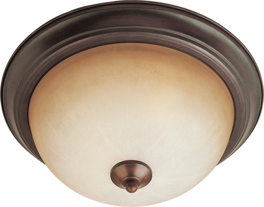 Maxim 5841WSOI Two Light Flush Mount, Oil Rubbed Bronze