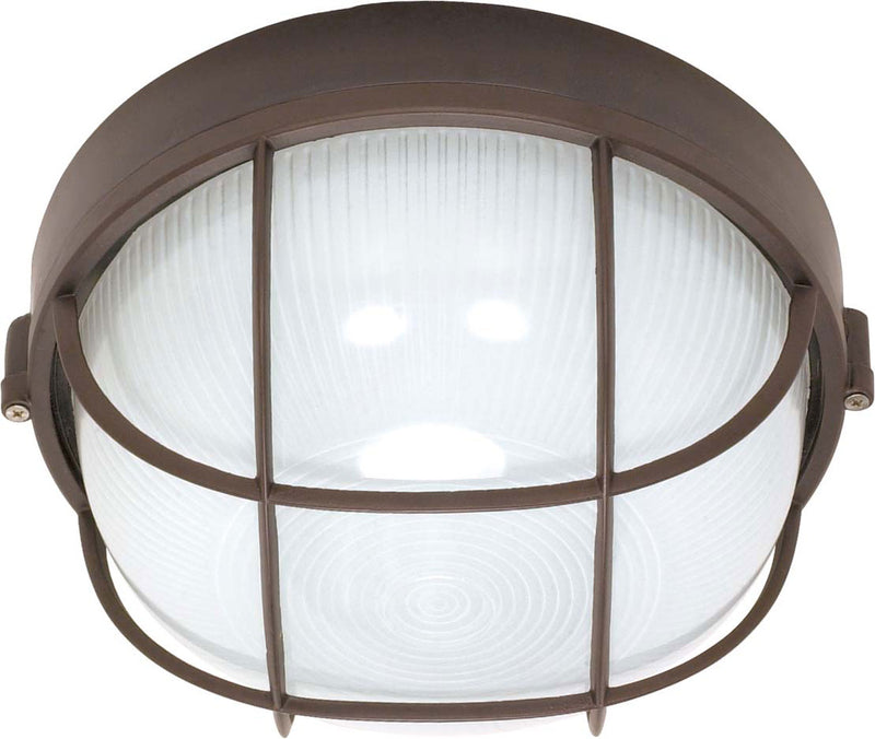Nuvo Lighting 60-519 One Light Outdoor Bulk Head, Architectural Bronze