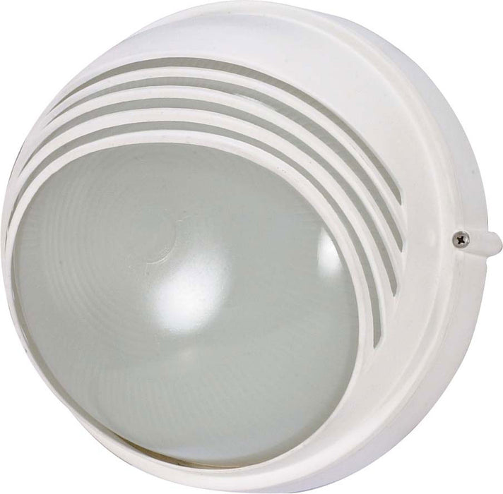 Nuvo Lighting 60-520 One Light Outdoor Bulk Head, Semi Gloss White