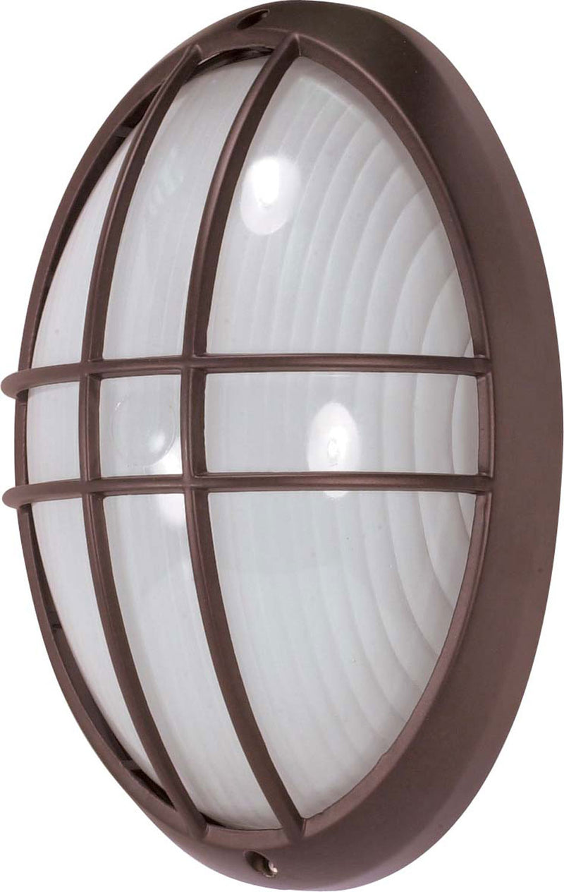 Nuvo Lighting 60-529 One Light Outdoor Bulk Head, Architectural Bronze