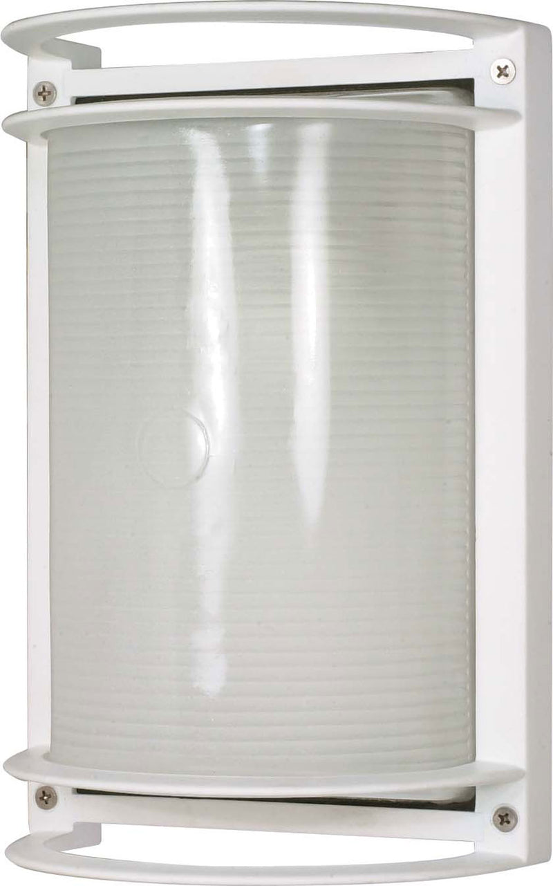 Nuvo Lighting 60-530 One Light Outdoor Bulk Head, Semi Gloss White