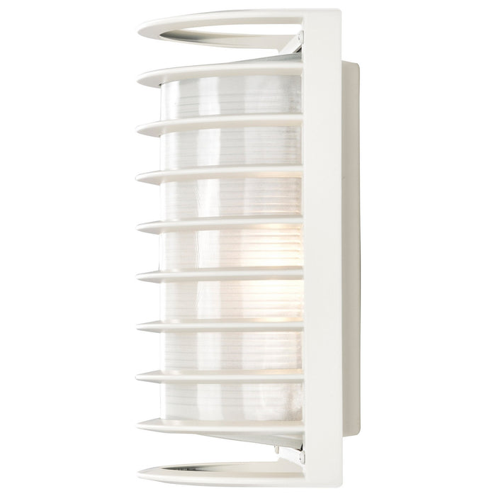Nuvo Lighting 60-532 One Light Outdoor Bulk Head, Semi Gloss White