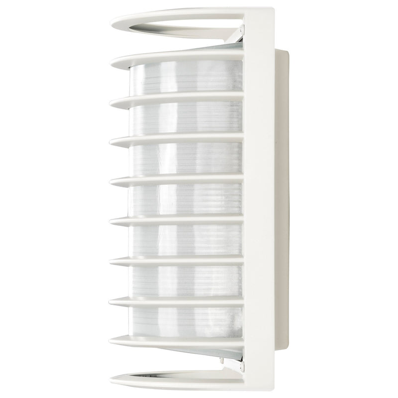 Nuvo Lighting 60-532 One Light Outdoor Bulk Head, Semi Gloss White