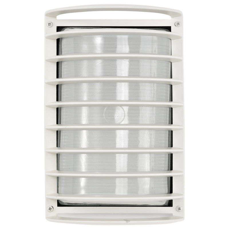 Nuvo Lighting 60-532 One Light Outdoor Bulk Head, Semi Gloss White
