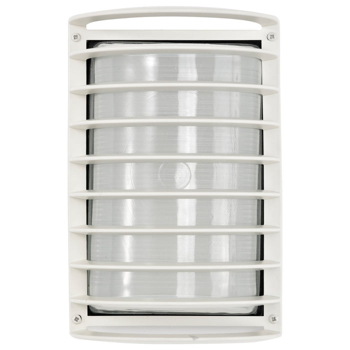 Nuvo Lighting 60-532 One Light Outdoor Bulk Head, Semi Gloss White