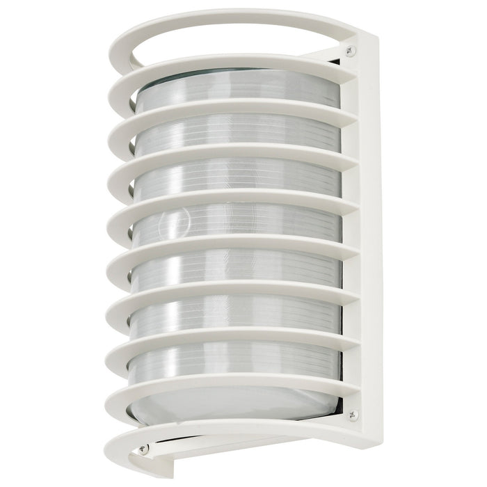 Nuvo Lighting 60-532 One Light Outdoor Bulk Head, Semi Gloss White
