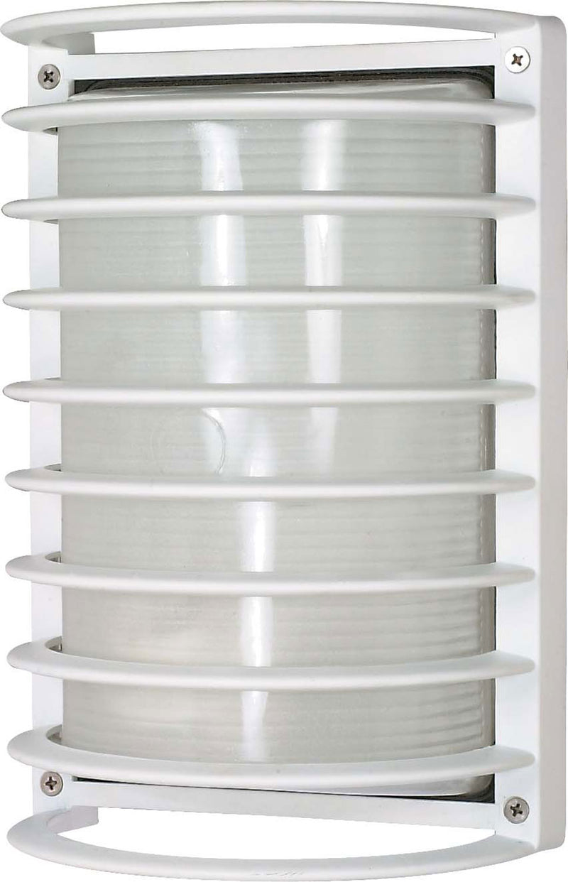 Nuvo Lighting 60-532 One Light Outdoor Bulk Head, Semi Gloss White