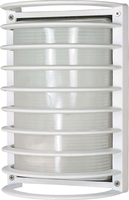 Nuvo Lighting 60-532 One Light Outdoor Bulk Head, Semi Gloss White