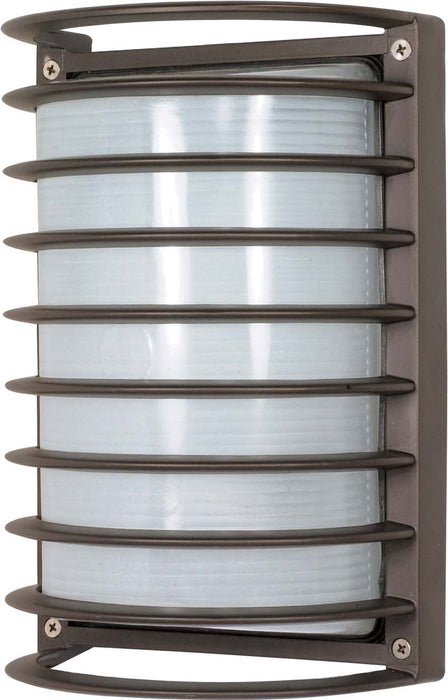 Nuvo Lighting 60-533 One Light Outdoor Bulk Head, Architectural Bronze