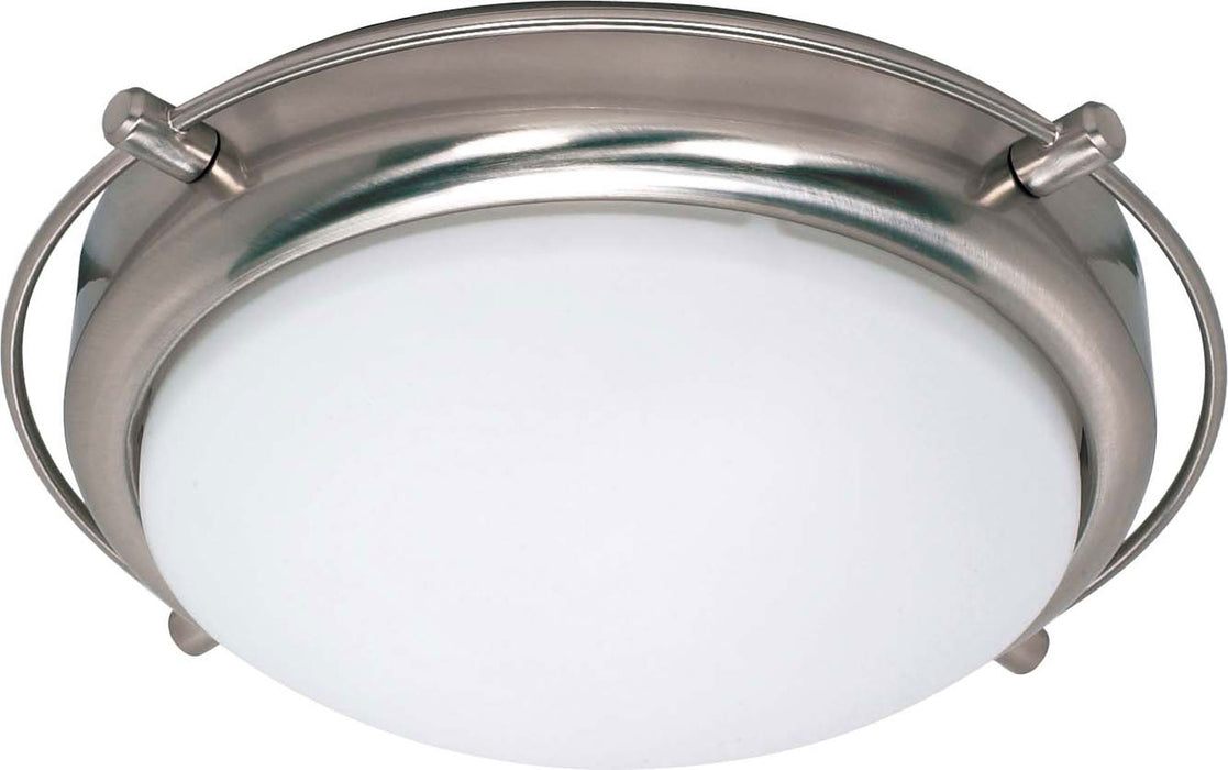 Nuvo Lighting 60-608 Two Light Flush Mount, Brushed Nickel