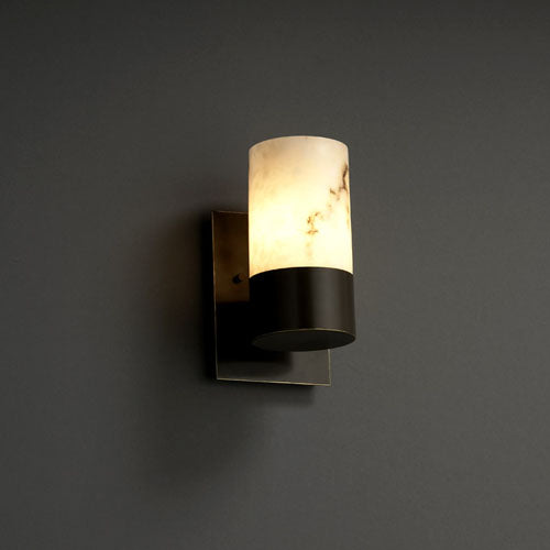 Justice Designs FAL-8761-10-DBRZ One Light Wall Sconce, Dark Bronze