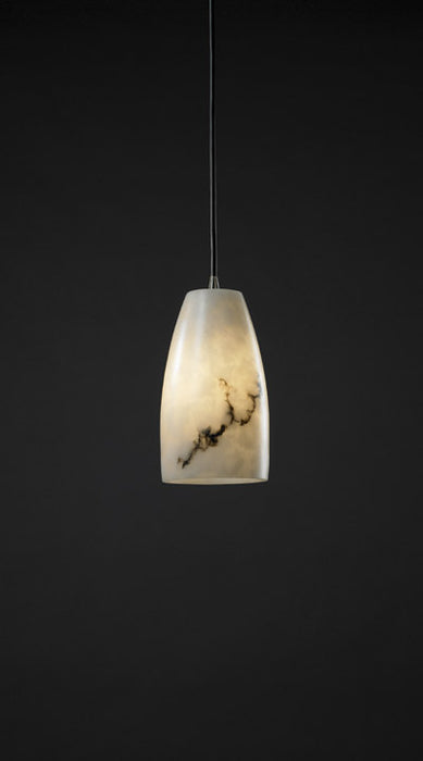 Justice Designs FAL-8816-28-ABRS One Light Pendant, Antique Brass