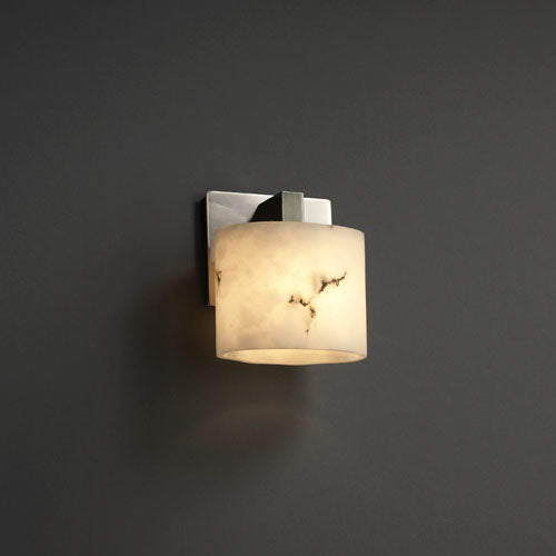 Justice Designs FAL-8931-30-NCKL One Light Wall Sconce, Brushed Nickel