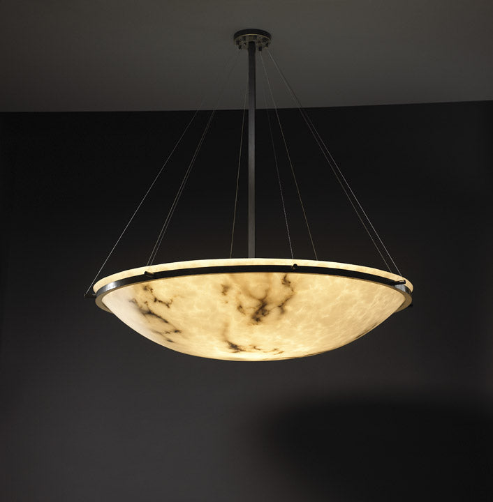 Justice Designs FAL-9697-35-DBRZ Eight Light Pendant, Dark Bronze