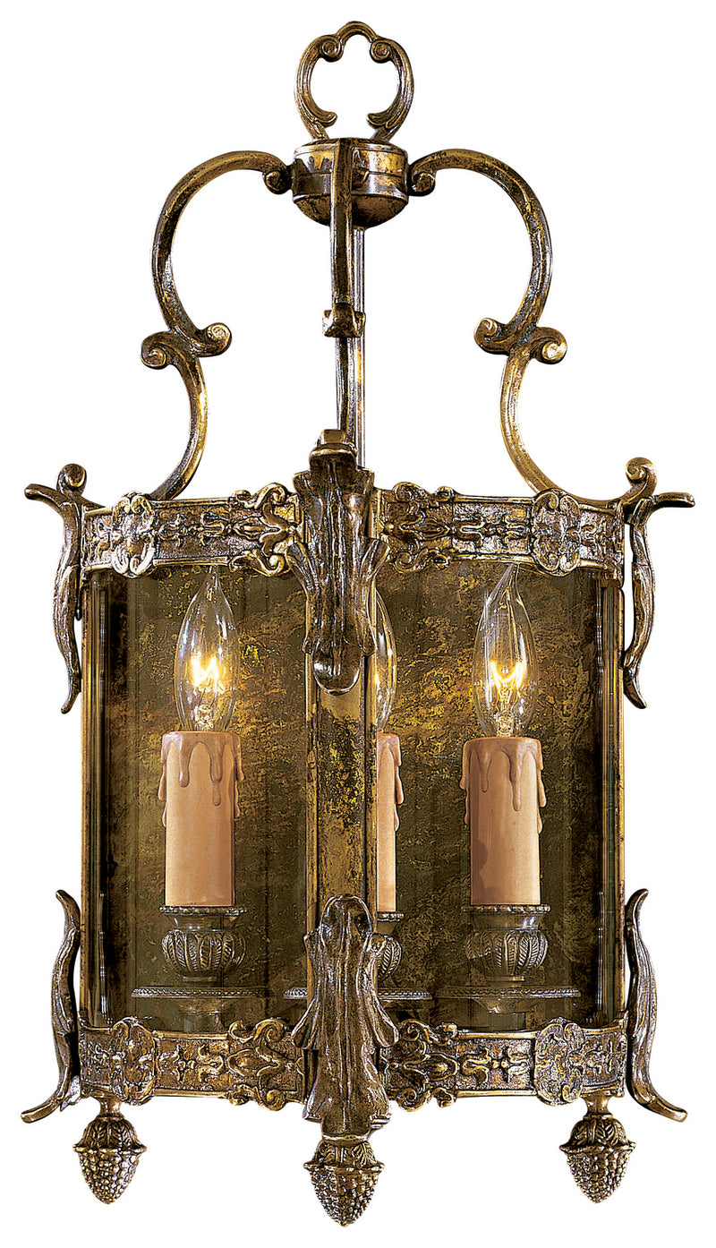 Metropolitan N2339-OXB Three Light Wall Sconce, Oxide Brass