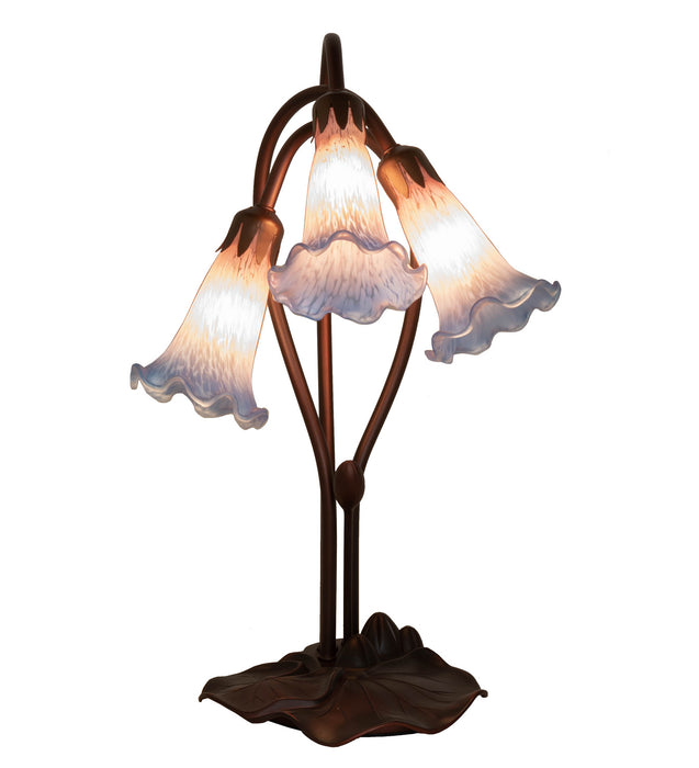 Meyda Tiffany 14670 Three Light Accent Lamp, Mahogany Bronze