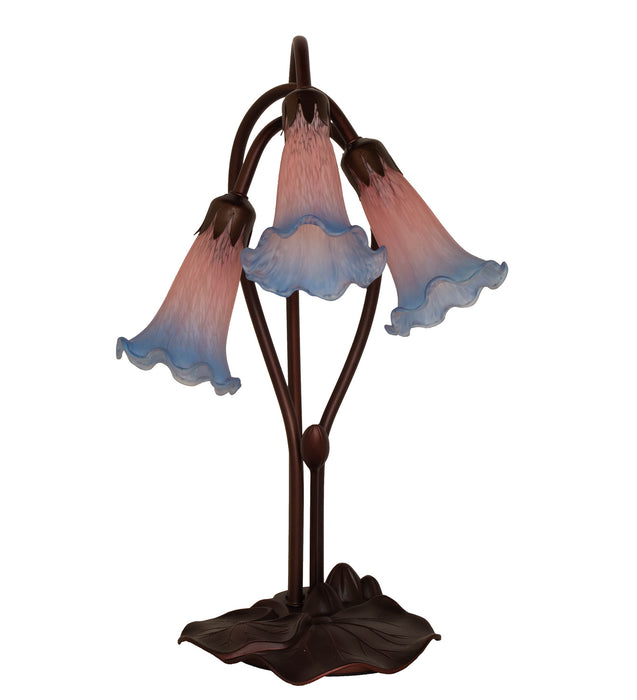Meyda Tiffany 14670 Three Light Accent Lamp, Mahogany Bronze