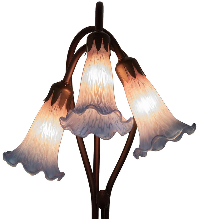 Meyda Tiffany 14670 Three Light Accent Lamp, Mahogany Bronze