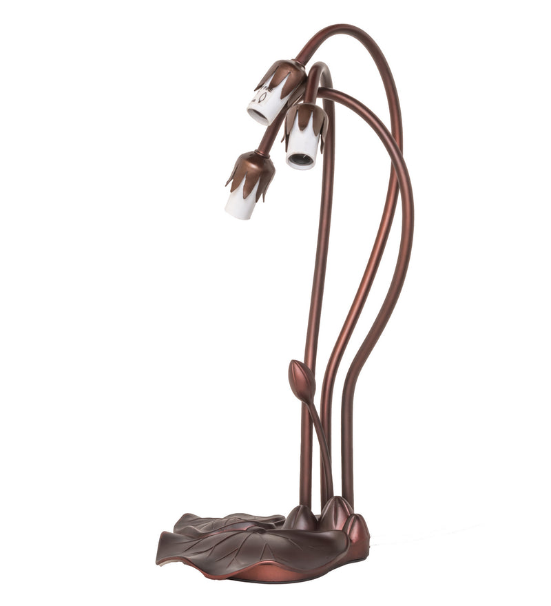 Meyda Tiffany 14670 Three Light Accent Lamp, Mahogany Bronze