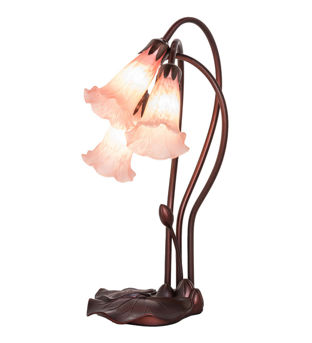 Meyda Tiffany 14728 Three Light Accent Lamp, Mahogany Bronze