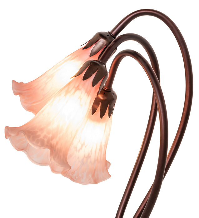 Meyda Tiffany 14728 Three Light Accent Lamp, Mahogany Bronze