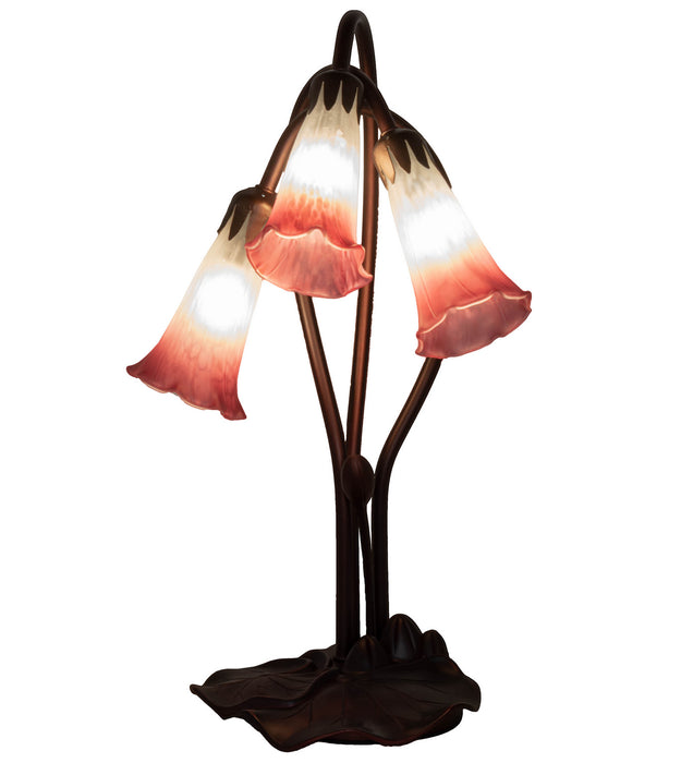 Meyda Tiffany 14813 Three Light Accent Lamp, Mahogany Bronze