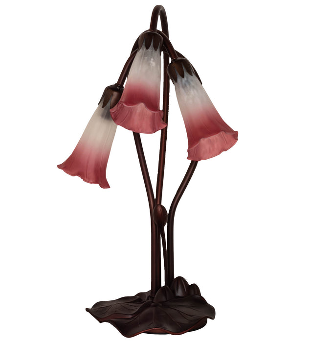 Meyda Tiffany 14813 Three Light Accent Lamp, Mahogany Bronze
