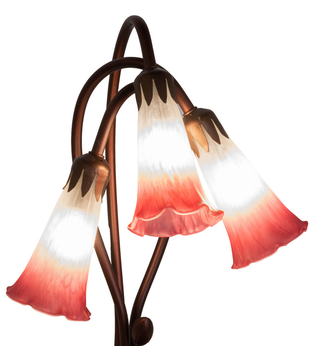 Meyda Tiffany 14813 Three Light Accent Lamp, Mahogany Bronze