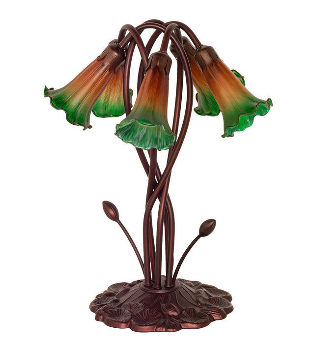 Meyda Tiffany 14893 Five Light Accent Lamp, Mahogany Bronze