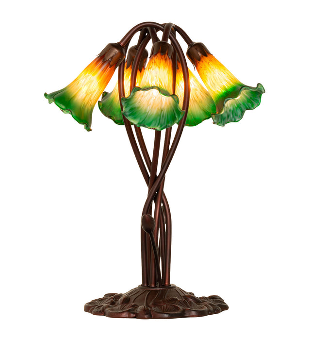 Meyda Tiffany 14893 Five Light Accent Lamp, Mahogany Bronze
