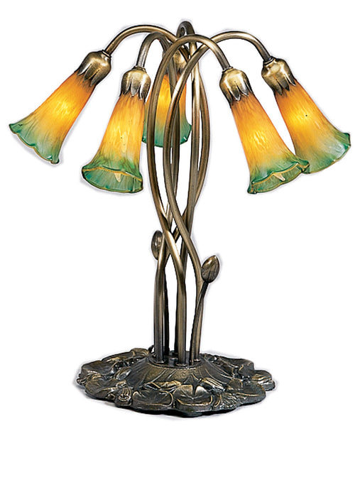 Meyda Tiffany 14893 Five Light Accent Lamp, Mahogany Bronze