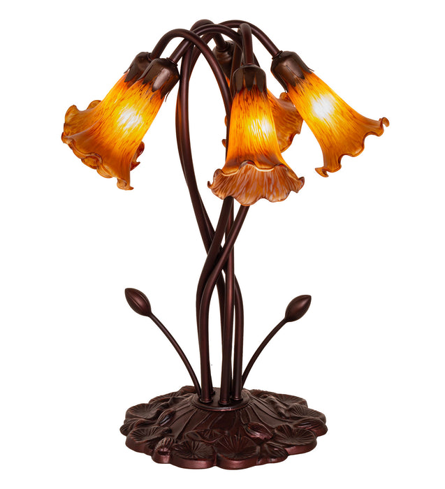 Meyda Tiffany 14931 Five Light Accent Lamp, Mahogany Bronze