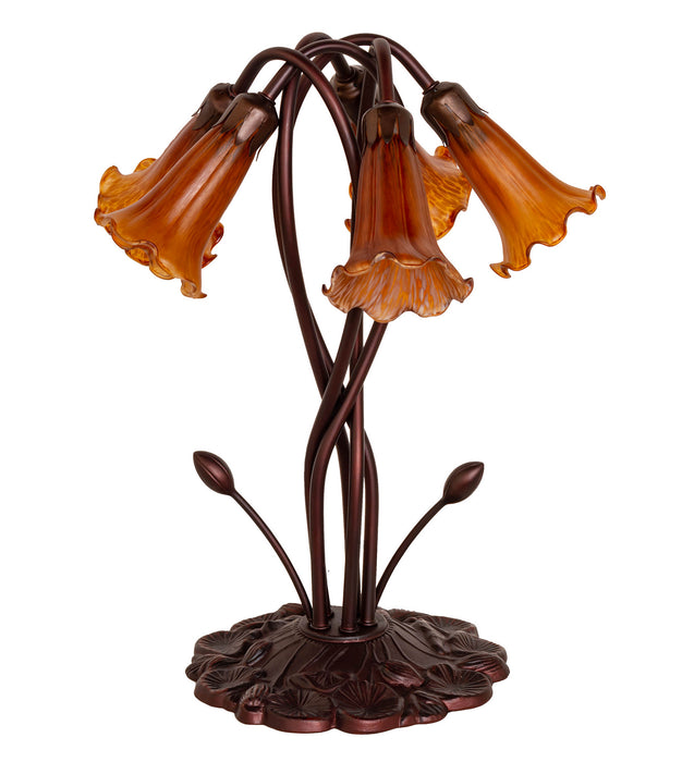 Meyda Tiffany 14931 Five Light Accent Lamp, Mahogany Bronze