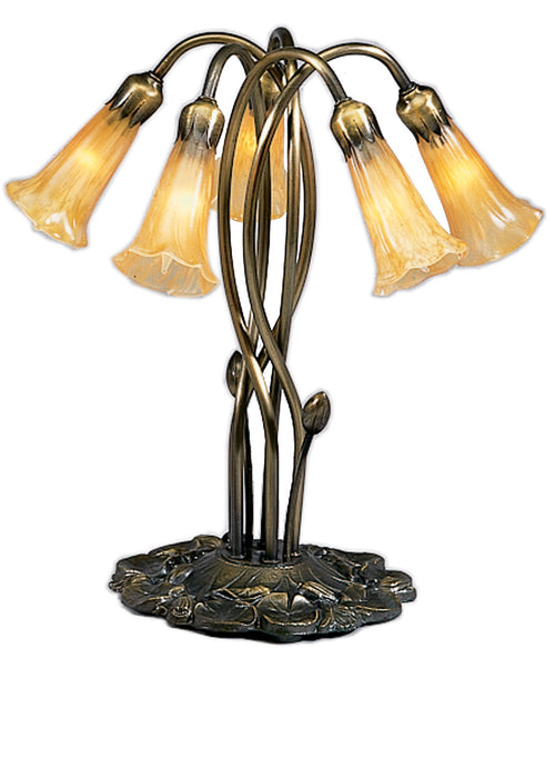 Meyda Tiffany 14931 Five Light Accent Lamp, Mahogany Bronze