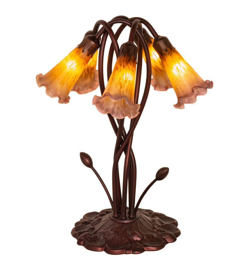 Meyda Tiffany 14962 Five Light Accent Lamp, Mahogany Bronze