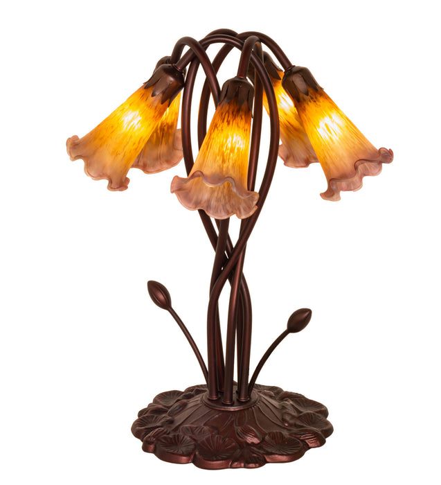 Meyda Tiffany 14962 Five Light Accent Lamp, Mahogany Bronze