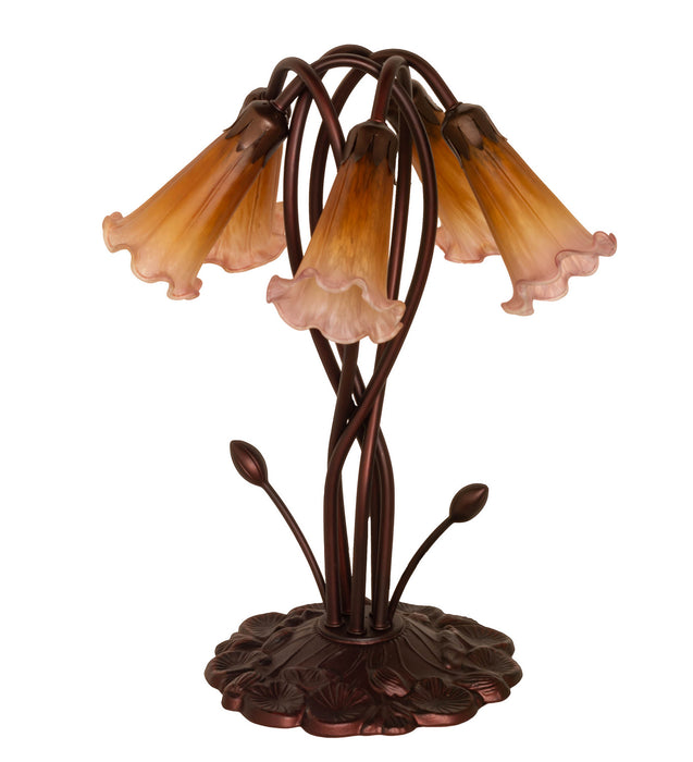 Meyda Tiffany 14962 Five Light Accent Lamp, Mahogany Bronze