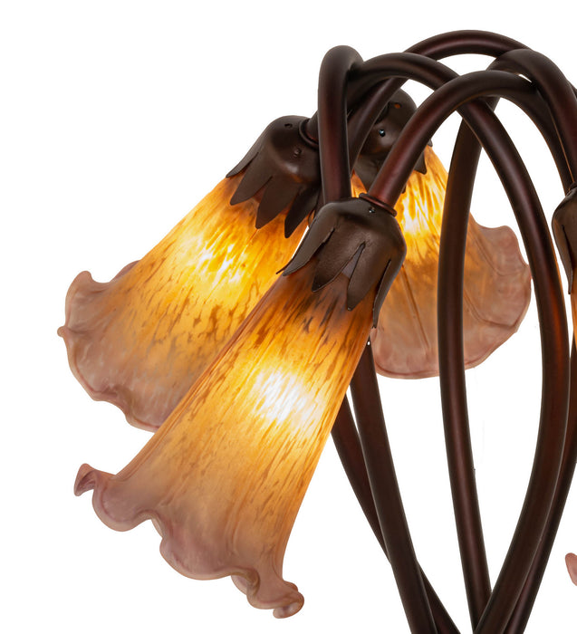 Meyda Tiffany 14962 Five Light Accent Lamp, Mahogany Bronze