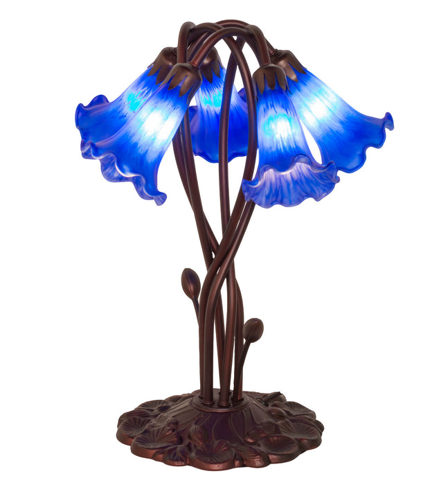 Meyda Tiffany 14995 Five Light Accent Lamp, Mahogany Bronze