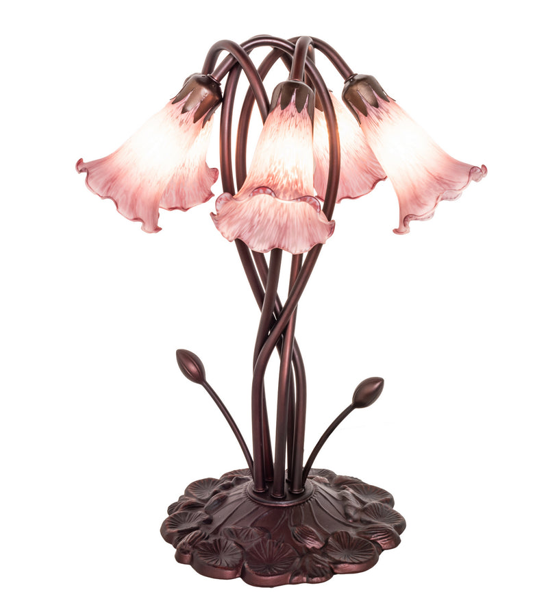 Meyda Tiffany 15127 Five Light Accent Lamp, Mahogany Bronze