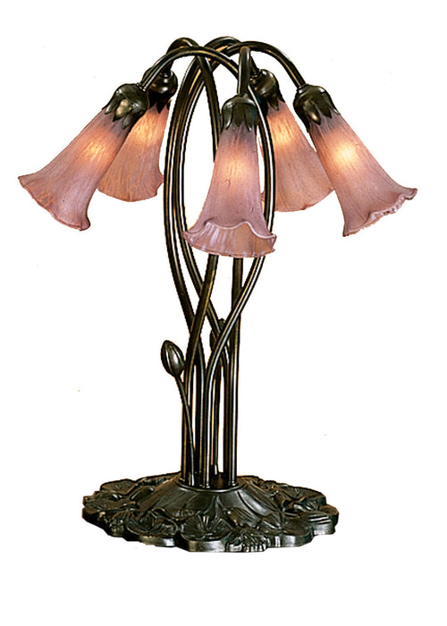 Meyda Tiffany 15127 Five Light Accent Lamp, Mahogany Bronze