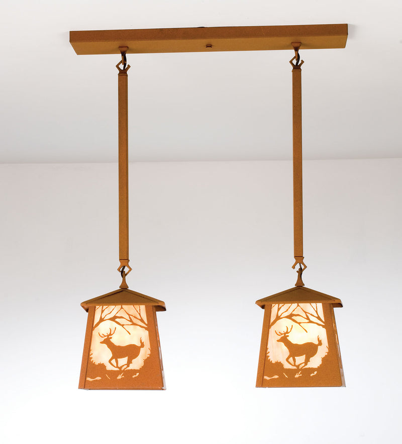 Meyda Tiffany 15298 Two Light Island Pendant, Earth