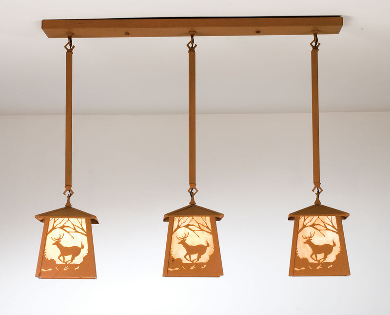 Meyda Tiffany 15299 Three Light Island Pendant, Earth