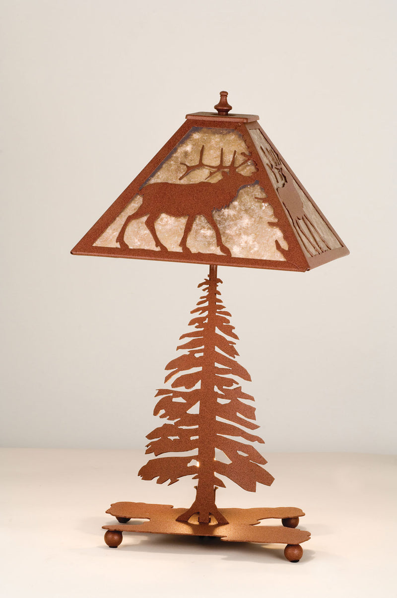 Meyda Tiffany 15300 Two Light Table Base, Rust