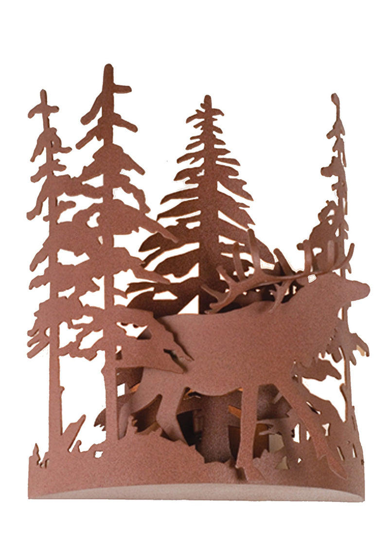 Meyda Tiffany 15307 One Light Wall Sconce, Rust
